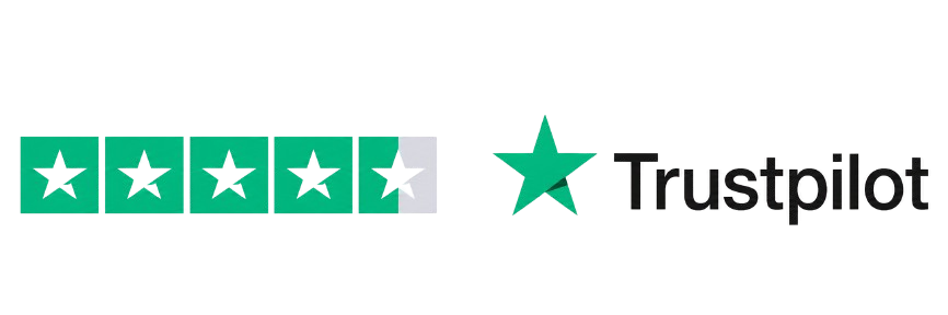 4.5 stars on Trustpilot
